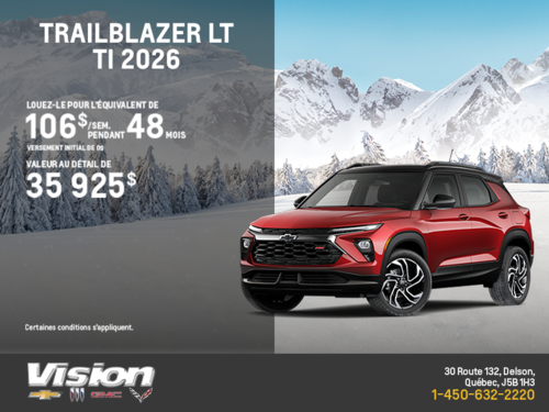 Le Chevrolet Trailblazer LT TI 2026