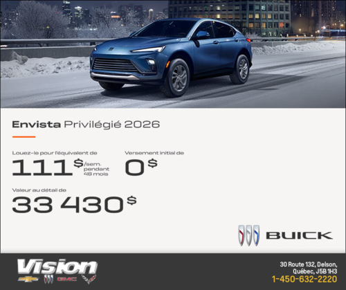 Procurez-vous la Buick Envista 2026