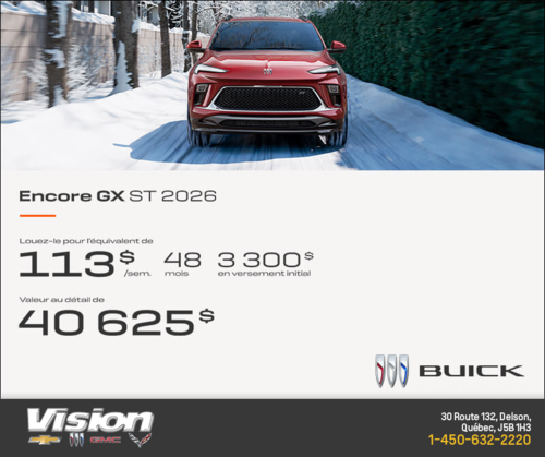 Procurez-vous le Buick Encore GX 2026