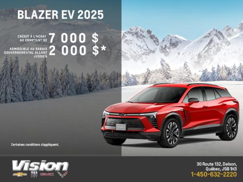 Procurez-vous le Chevrolet Blazer EV 2025
