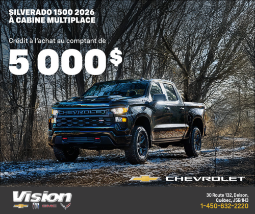 Procurez-vous le Chevrolet Silverado 1500 2026