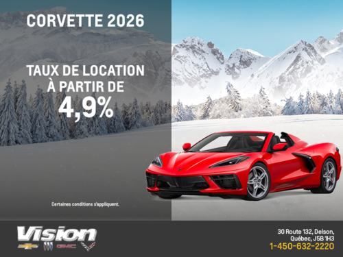Procurez-vous le Chevrolet Corvette 2026