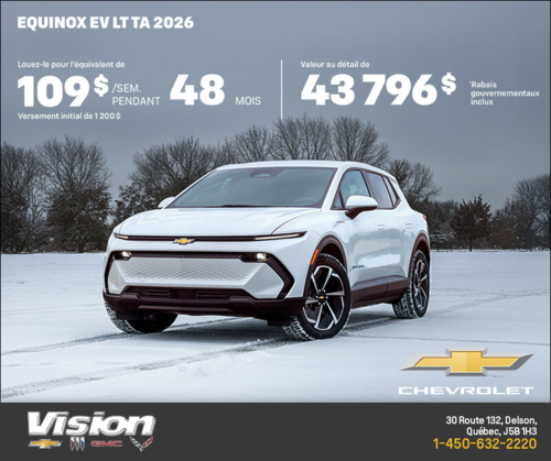 Procurez-vous le Chevrolet Equinox EV 2026