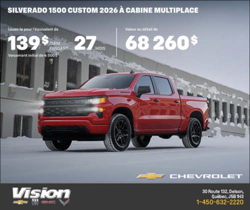 Procurez-vous le Chevrolet Silverado 1500 2026