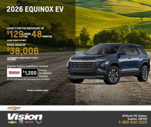 Get the 2026 Chevrolet Equinox EV