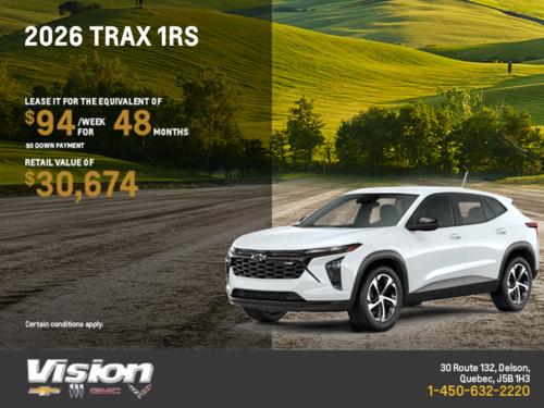 Get the 2026 Chevrolet Trax