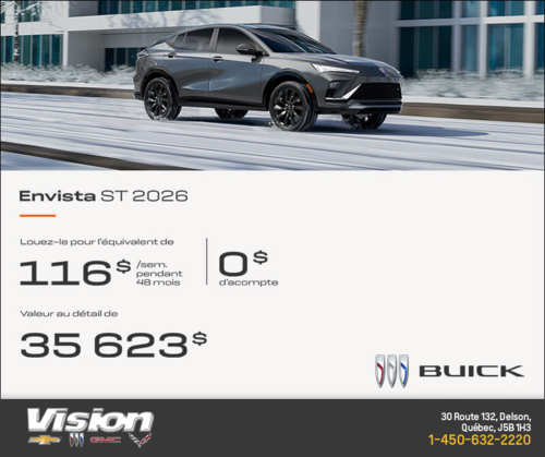 Procurez-vous la Buick Envista 2026