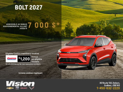 Procurez-vous le Chevrolet Bolt 2027