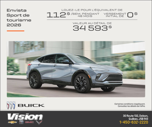 Procurez-vous la Buick Envista 2026