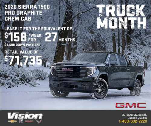 The 2026 GMC Sierra 1500 Pro Graphite Crew Cab