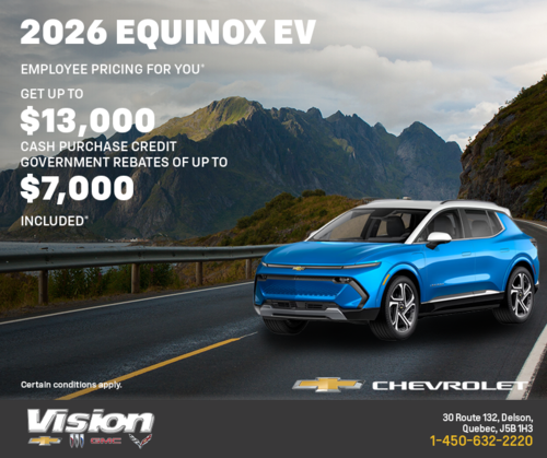 Get the 2026 Chevrolet Equinox EV