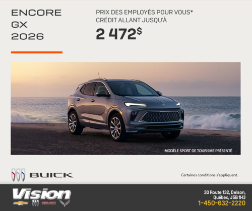 Procurez-vous la Buick Encore Gx 2026