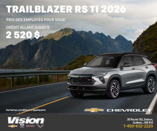 Le Chevrolet Trailblazer 2026