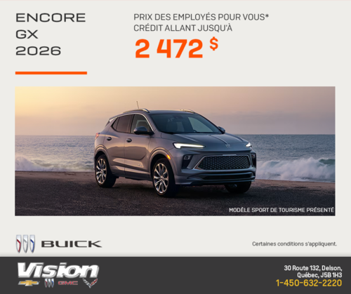Procurez-vous la Buick Encore Gx 2026