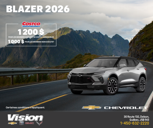 Procurez-vous le Chevrolet Blazer 2026