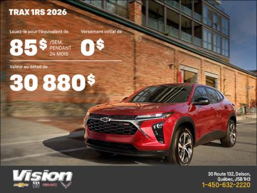Le Chevrolet Trax 1RS 2026
