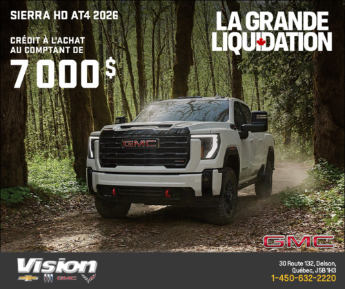 Le GMC Sierra HD AT4 2026