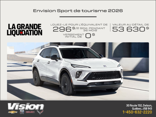 Procurez-vous la Buick Envision 2026