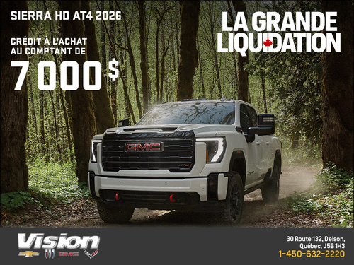 Le GMC Sierra HD AT4 2026