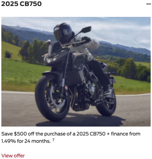 2025 CB750 [In Stock]