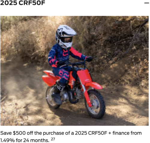 2025 CRF50F [In Stock]