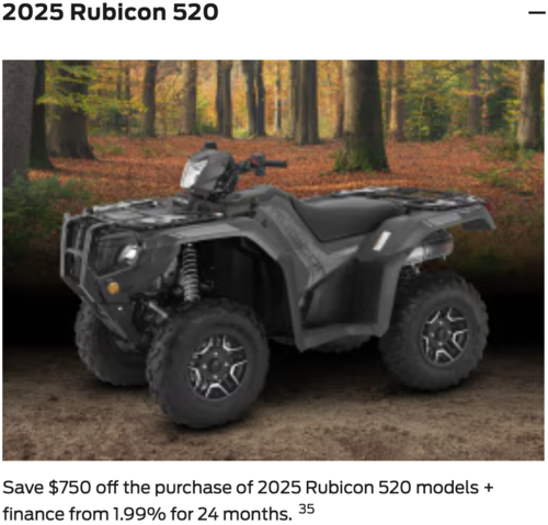 2025 Rubicon 520 [In Stock]