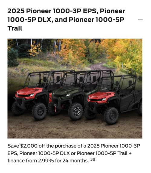 2025 Pioneer 1000-5P Trail [In Stock]