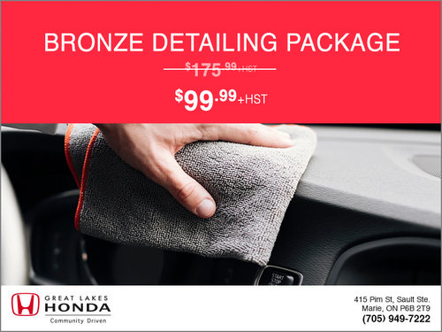 $99.99 Bronze Detailing Package Promo