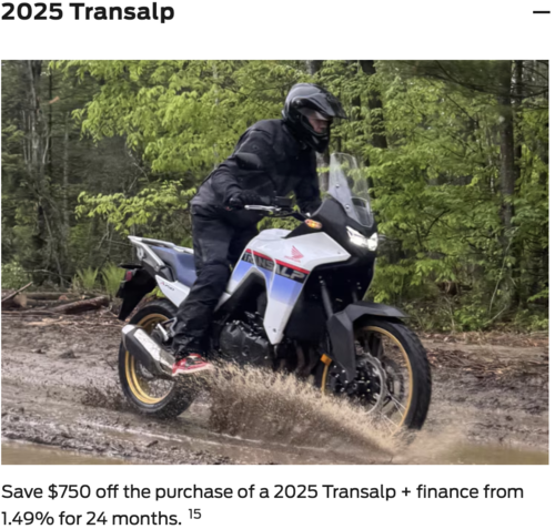 2025 Transalp [In Stock]
