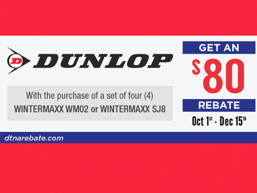 Dunlop Offers & Rebates