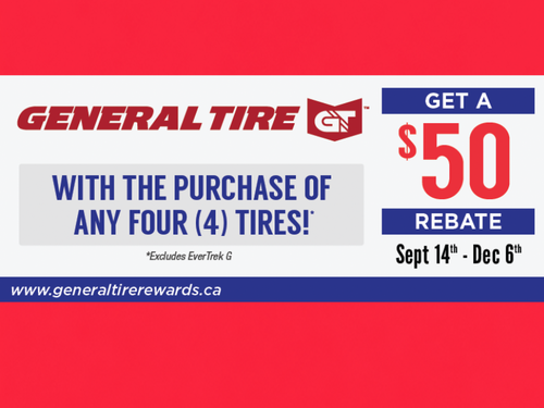 General Tire Offers & Rebates