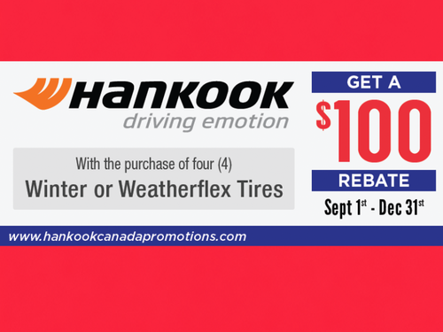 Hankook Tire Offers & Rebates