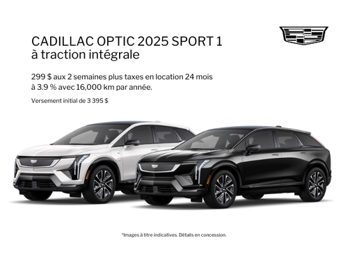 Procurez-vous le Cadillac OPTIQ 2025