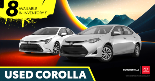 USED COROLLA AVAILABLE !