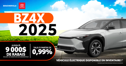 LE BZ4X 2025 MAINTENANT DISPONIBLE !