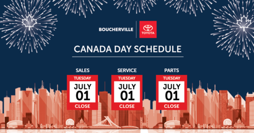 CANADA DAY SCHEDULE