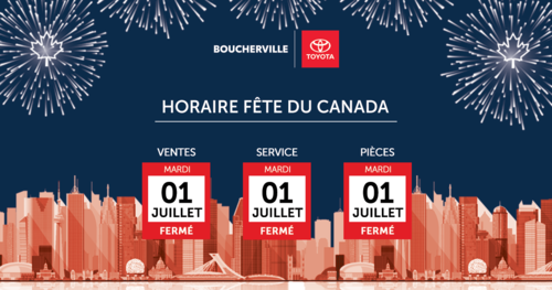 HORAIRE FÊTE DU CANADA