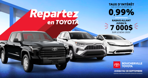 REPARTEZ EN TOYOTA !