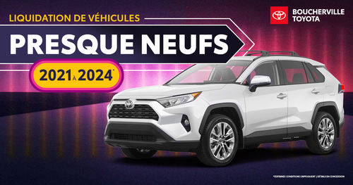 VÉHICULE PRESQUE NEUFS !