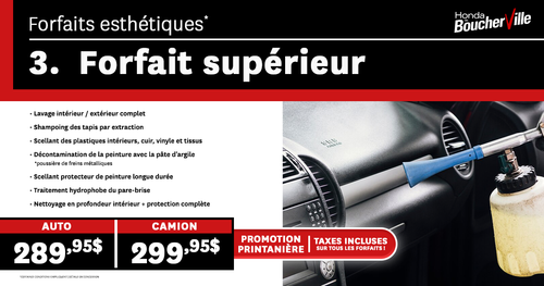 FORFAIT SUPÉRIEUR !