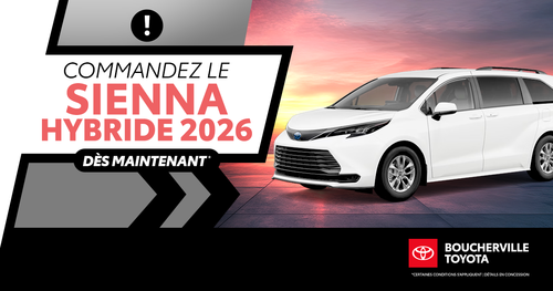 COMMANDEZ LE SIENNA 2026 !