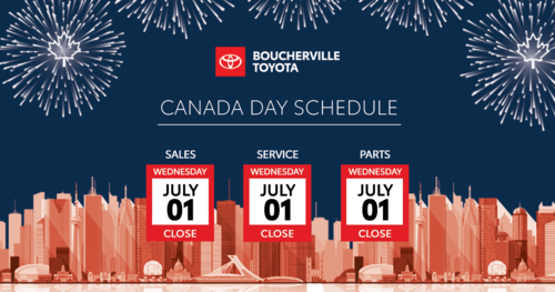 CANADA DAY SCHEDULE