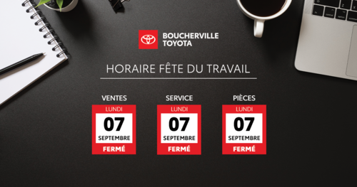 HORAIRE FÊTE DU TRAVAIL