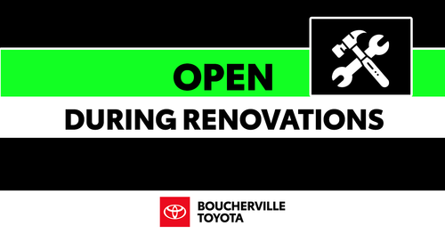 WE ARE OPEN DURING RENOVATIONS!