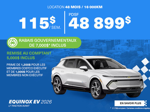 CHEVROLET EQUINOX EV LT 2026