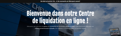 NOUVEAU : Centre de liquidation en ligne