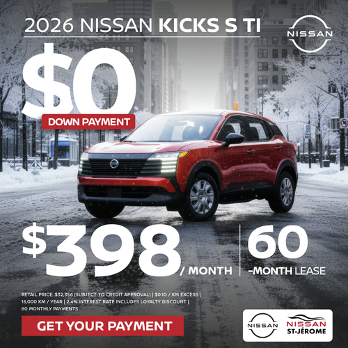 Get the 2026 kicks S TI Today!