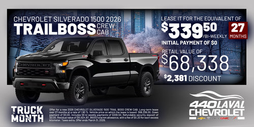 Chevrolet 1500 Silverado Trailboss 2026