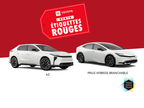 Vente étiquettes rouges Toyota!