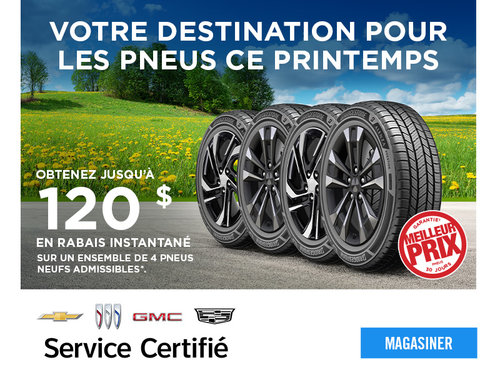 Campagne de pneus printanière GM